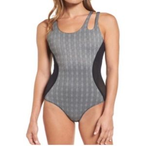 Ivy Park Asymmetrical Bathing Suit Bodysuit Swimwear Womens Medium